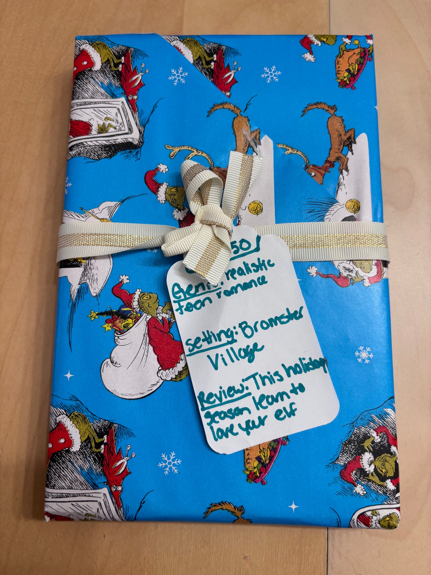 Green man wrapping paper